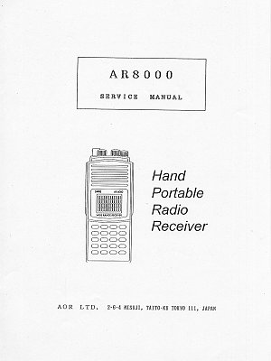 Service manual (Manual de servicio) AOR AR-8000