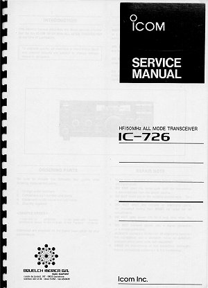 Service manual (Manual de servicio) ICOM IC-726